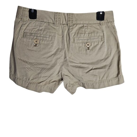 2/$35- J.Crew Chino Shorts City Fit Khaki Women 6 Cotton Blend Casual Summer - Picture 5 of 8